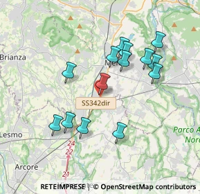 Mappa Via Gorizia, 23875 Osnago LC, Italia (3.43214)