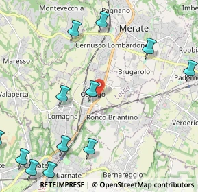 Mappa Via Gorizia, 23875 Osnago LC, Italia (2.93333)