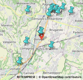 Mappa Via Gorizia, 23875 Osnago LC, Italia (2.25077)