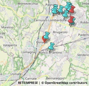 Mappa Via Gorizia, 23875 Osnago LC, Italia (2.48583)