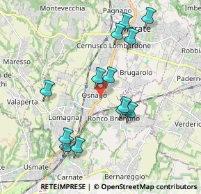 Mappa Via Gorizia, 23875 Osnago LC, Italia (1.86846)