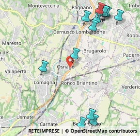 Mappa Via Gorizia, 23875 Osnago LC, Italia (2.73692)