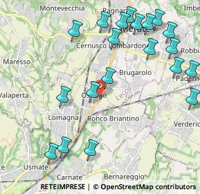 Mappa Via Gorizia, 23875 Osnago LC, Italia (2.518)