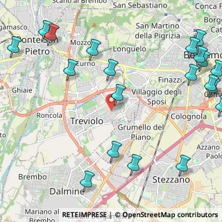 Mappa Via C. Cattaneo, 24048 Treviolo BG, Italia (3.127)