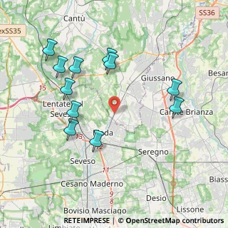 Mappa Via Alessandro Volta, 22060 Mariano Comense CO, Italia (4.10727)