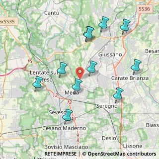 Mappa Via Alessandro Volta, 22060 Mariano Comense CO, Italia (4.16273)