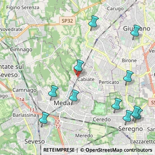 Mappa Via Alessandro Volta, 22060 Mariano Comense CO, Italia (2.78364)