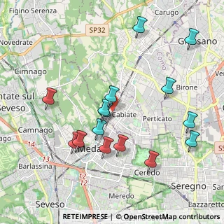 Mappa Via Alessandro Volta, 22060 Cabiate CO, Italia (2.048)