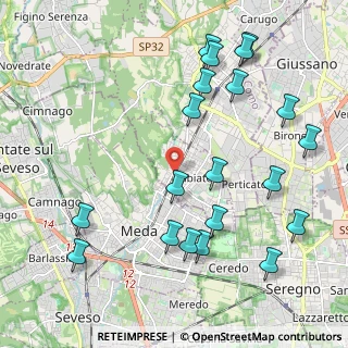 Mappa Via A. Grandi, 22060 Mariano Comense CO, Italia (2.42)