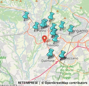 Mappa Via Tagliamento, 24048 Roncola BG, Italia (3.08625)