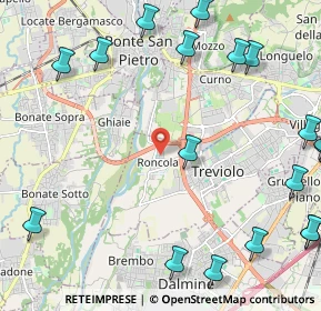 Mappa Via Tagliamento, 24048 Roncola BG, Italia (3.16211)