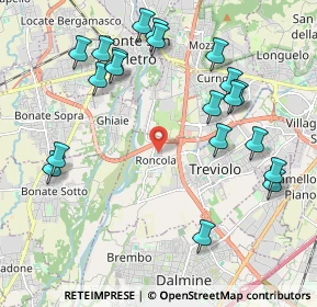 Mappa Via Tagliamento, 24048 Roncola BG, Italia (2.3135)