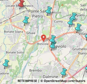 Mappa Via Tagliamento, 24048 Roncola BG, Italia (3.12929)