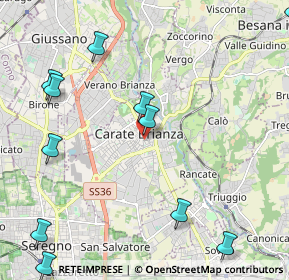 Mappa Via San Giovanni Bosco, 20841 Carate Brianza MB, Italia (2.9425)