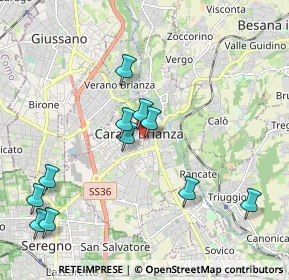Mappa Via San Giovanni Bosco, 20841 Carate Brianza MB, Italia (2.11909)