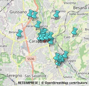 Mappa Via San Giovanni Bosco, 20841 Carate Brianza MB, Italia (1.393)