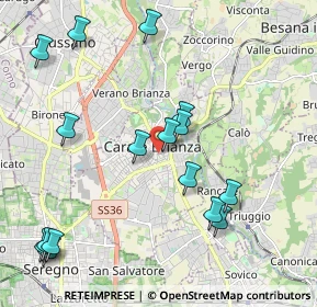 Mappa Via San Giovanni Bosco, 20841 Carate Brianza MB, Italia (2.3425)