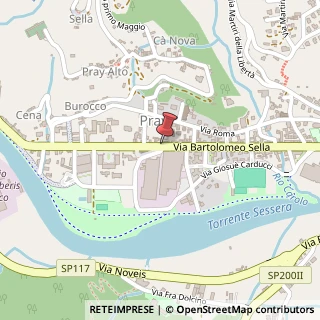 Mappa Via B. Sella, 232, 13867 Pray, Biella (Piemonte)
