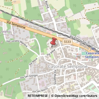 Mappa Via Adua, 6, 21011 Casorate Sempione, Varese (Lombardia)