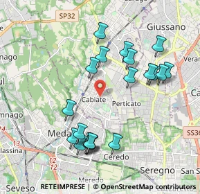Mappa 22060 Mariano Comense CO, Italia (1.961)
