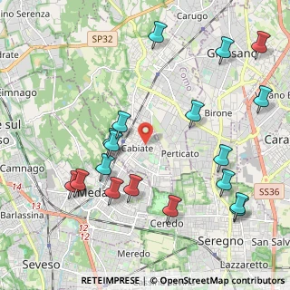 Mappa 22060 Mariano Comense CO, Italia (2.41778)