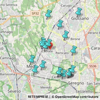Mappa 22060 Mariano Comense CO, Italia (2.06947)