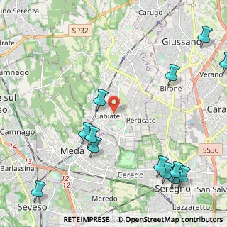 Mappa 22060 Mariano Comense CO, Italia (2.92692)