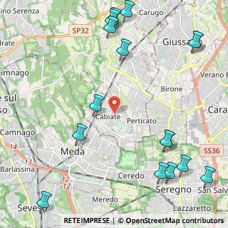 Mappa 22060 Mariano Comense CO, Italia (3.0075)