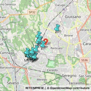 Mappa 22060 Mariano Comense CO, Italia (1.696)