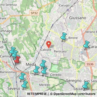 Mappa 22060 Mariano Comense CO, Italia (3.16167)