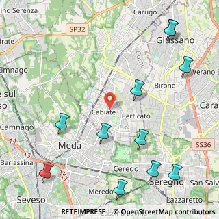 Mappa 22060 Mariano Comense CO, Italia (2.83818)