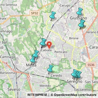Mappa 22060 Mariano Comense CO, Italia (2.51833)