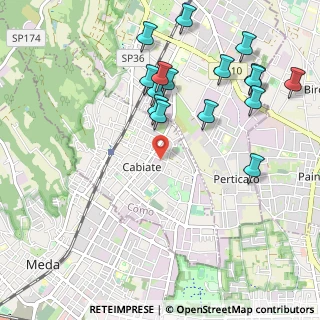 Mappa Via Silvio Pellico, 22060 Cabiate CO, Italia (1.14188)