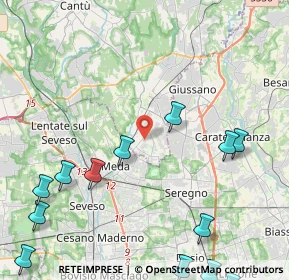 Mappa 22060 Mariano Comense CO, Italia (6.08308)