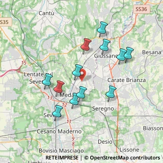 Mappa 22060 Mariano Comense CO, Italia (3.50417)