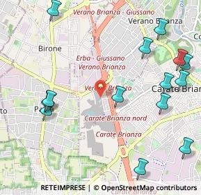 Mappa Via Enrico Toti, 20833 Giussano MB, Italia (1.34714)