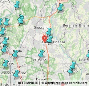 Mappa Via Enrico Toti, 20833 Giussano MB, Italia (6.4425)