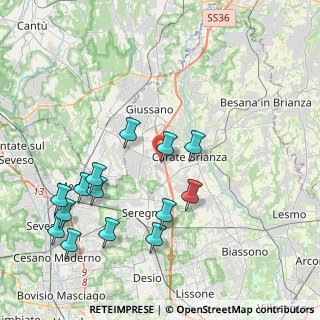 Mappa Via Enrico Toti, 20833 Giussano MB, Italia (4.45286)