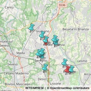 Mappa Via Enrico Toti, 20833 Giussano MB, Italia (3.4275)
