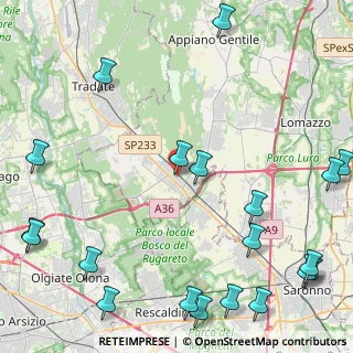 Mappa Via Parini Giuseppe, 22076 Mozzate CO, Italia (6.5265)