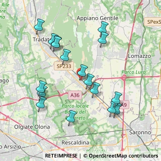 Mappa Via Parini Giuseppe, 22076 Mozzate CO, Italia (4.11647)