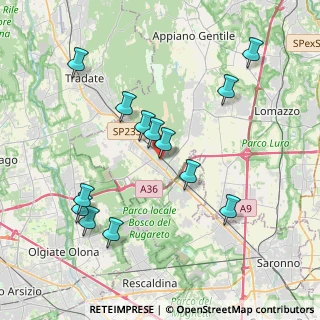 Mappa Via S. Alessandro, 22076 Mozzate CO, Italia (4.00077)