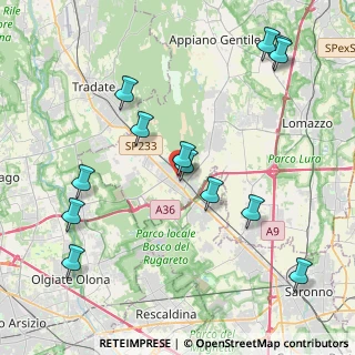 Mappa Via Giuseppe Parini, 22076 Mozzate CO, Italia (4.61615)