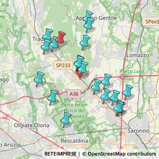 Mappa Via Giuseppe Parini, 22076 Mozzate CO, Italia (3.936)