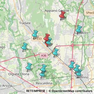 Mappa Via Parini Giuseppe, 22076 Mozzate CO, Italia (4.63357)
