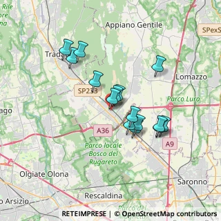 Mappa Via Giuseppe Parini, 22076 Mozzate CO, Italia (2.91333)