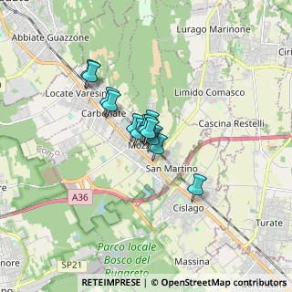 Mappa Via Giuseppe Parini, 22076 Mozzate CO, Italia (0.91231)