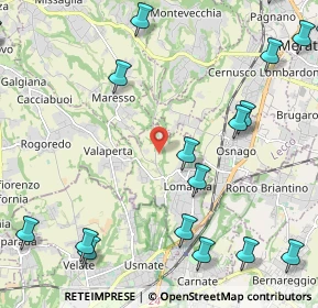 Mappa Via Giotto, 23871 Lomagna LC, Italia (3.2665)