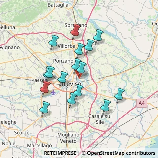Mappa Via Agostino Battistel, 31100 Treviso TV, Italia (6.63563)