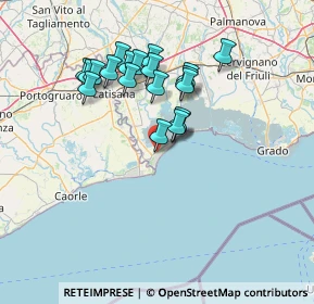 Mappa Via Tarvisio, 33054 Lignano Sabbiadoro UD, Italia (12.414)